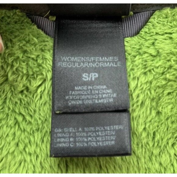 The North Face Jacket Womens Small Kelly Green Osito Full Zip Fleece Pocket Warm - Picture 9 of 13